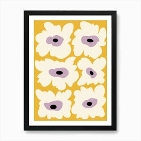 Fresh Poppy In Yellow Art Print