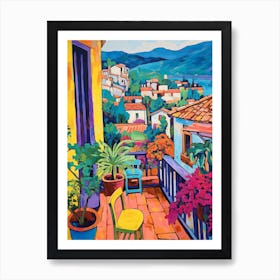 Taormina Italy 4 Fauvist Painting Art Print