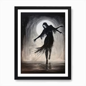 Dance With Death Skeleton Painting (86) Art Print