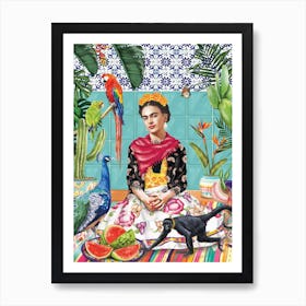 Fridas Paradise Art Print