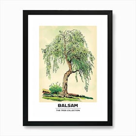 Balsam Tree Storybook Illustration 1 Poster Art Print