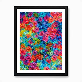 Acropora Secale Vibrant Painting Poster