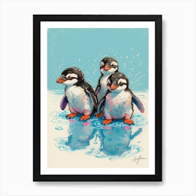 Penguins 2 Art Print