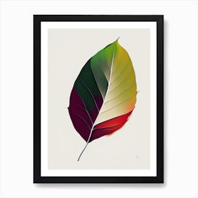 Sycamore Leaf Abstract 6 Art Print