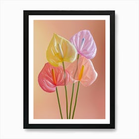 Dreamy Inflatable Flowers Flamingo Flower 1 Art Print