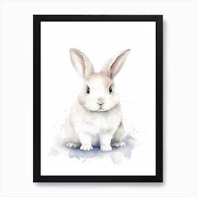 Baby Bunny Watercolour Nursery 8 Art Print