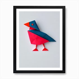 Goose 2 Origami Bird Art Print