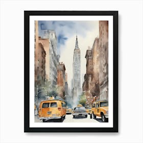 New York City Watercolor 2 Art Print