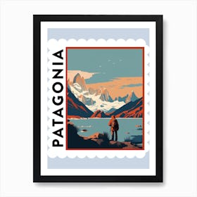 Patagonia 2 Travel Stamp Poster Art Print