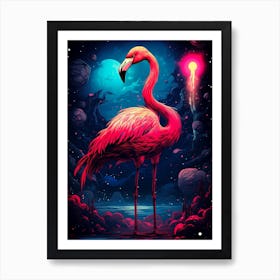 Pink Flamingo 1 Art Print