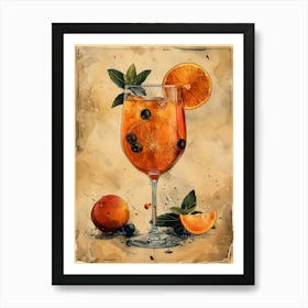 Orange Cocktail 16 Art Print