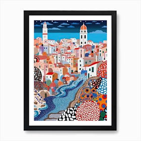 Trapani, Italy, Illustration In The Style Of Pop Art 4 Art Print