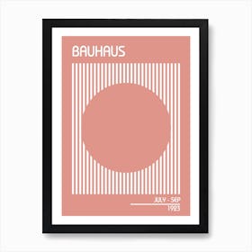 Bauhaus Pink Art Print