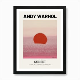 Sunset Museum Of Modern Art Art Print