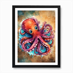 Octopus Painting Art Print