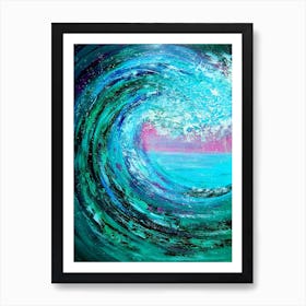 Wave of love Art Print