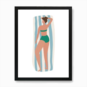 Woman In Bikini 4 Art Print