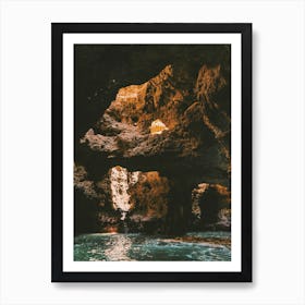 Ocean Cave In Lagos Art Print