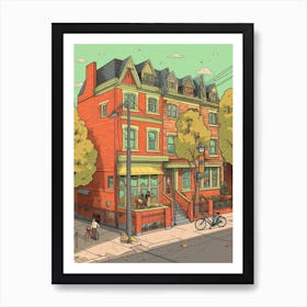 Toronto Canada Travel Illustration 3 Art Print