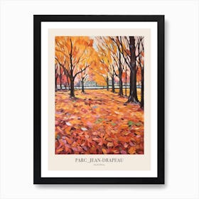 Autumn City Park Painting Parc Jean Drapeau Montreal Canada Poster Art Print