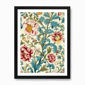 Floral Wallpaper 22 Art Print