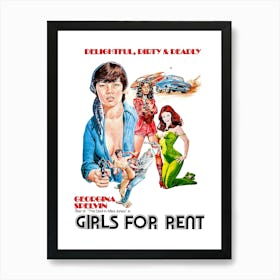 Girls For Rent, Sexy Movie Poster Art Print