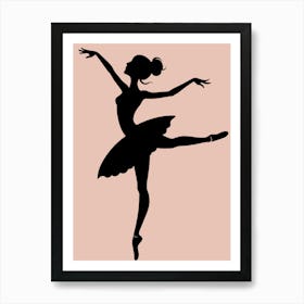 Ballerina Silhouette Art Print