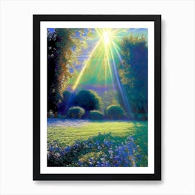 Blenheim Palace Gardens, United Kingdom Classic Monet Style Painting Art Print