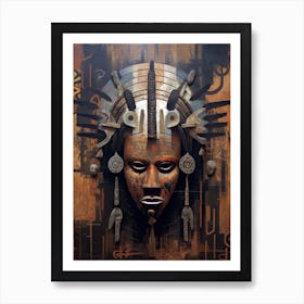 African Africa Mask Art Print