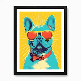 French Bulldog With Sunglasses 2 Póster