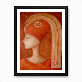 Woman In A Hat 69 Art Print