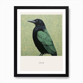 Ohara Koson Inspired Bird Painting Crow 3 Poster Art Print