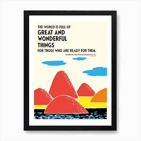 The Moomin Colour Collection Great And Wonderful Things Art Print