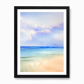 Porto Katsiki 3, Lefkada, Greece Watercolour Art Print