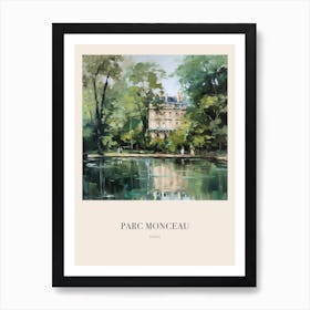 Parc Monceau Paris France 2 Vintage Cezanne Inspired Poster Art Print
