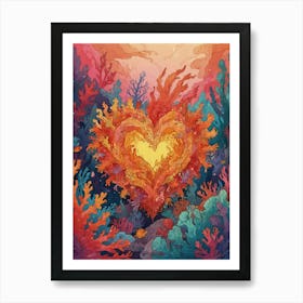 Heart Of Coral Art Print