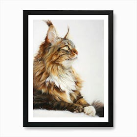 Maine Coon Painting 2 Art Print