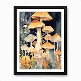 Mushroom Watercolour 9 Art Print