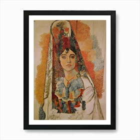 Woman In A Dress by Pablo Picasso Art Print