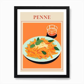 Penne Alla Vodka Italian Pasta Poster Art Print