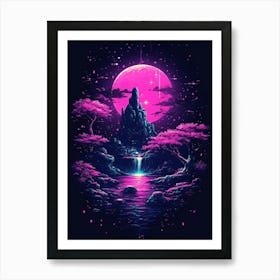 Psychedelic Landscape Art Print