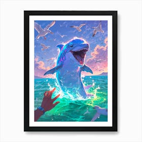 Dolphins 2 Art Print