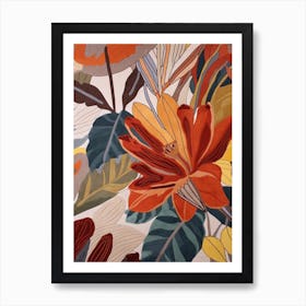 Fall Botanicals Amaryllis 3 Art Print