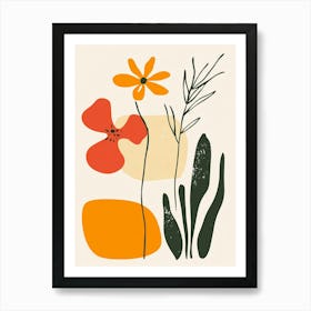 I Love Flowers Art Print