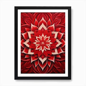 Symmetrical Mandalas Geometric Illustration 7 Art Print