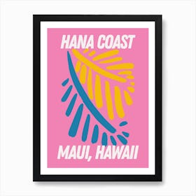 Maui Tropical Abstract Art Print