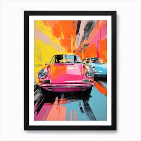 Classic Car Pop Art 4 Art Print