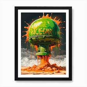 Nuclear Orange 1 Art Print