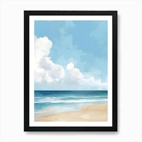 Beach Painting Art Print