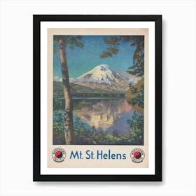 Mt Helens Art Print